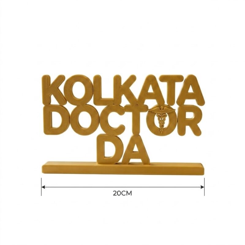 Kolkata Doctor Da 3D Printed Name Stand for Doctor Desk | Personalized Medical Gift India - Image 2