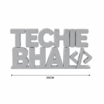 Techie Bhai 3D Printed Desk Sign for Developer Office Desk Decor - Image 2