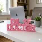 Dil Se Doctor 3D Printed Name Plate for Doctors | Clinic Desk Decor Gift India - Image 7
