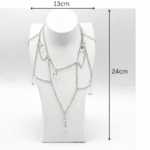 Premium Necklace Display Bust Stand – 3D Printed Jewelry Holder for Dressing Table, Shop & Exhibition Use, Lightweight Durable Plastic Neck Stand, Space Saving Organizer for Chains & Accessories(White Color) - Image 2