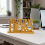 Healing Hero 3D Printed Desk Sign for Doctors & Nurses | Medical Gift Decor