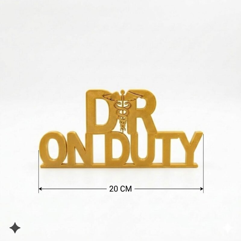 Dr On Duty 3D Printed Doctor Name Plate for Clinic Desk & Hospital Office Decor - Image 9