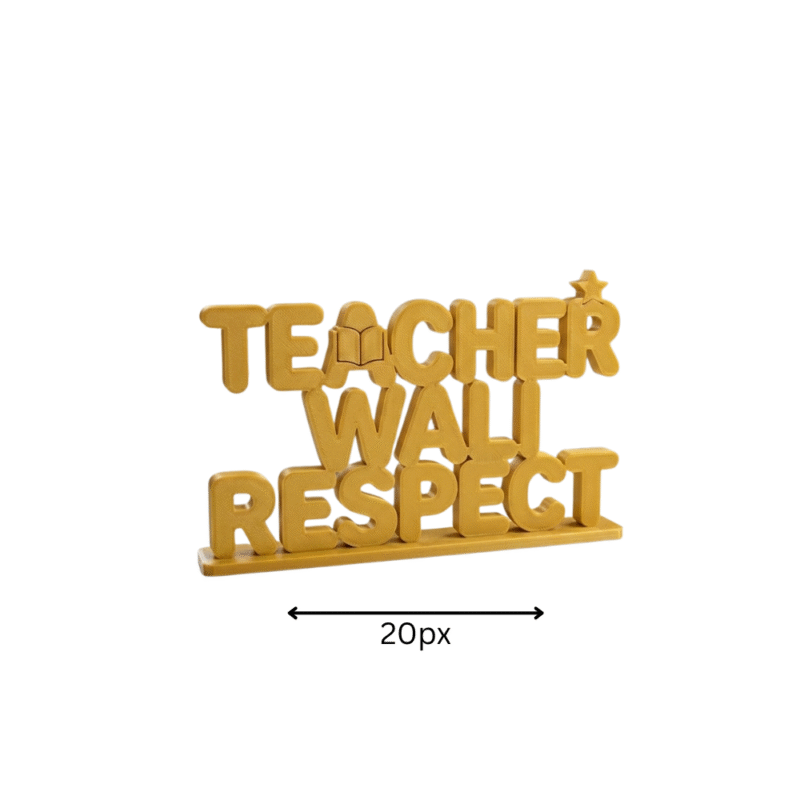 Teacher Wali Respect 3D Printed - Image 2