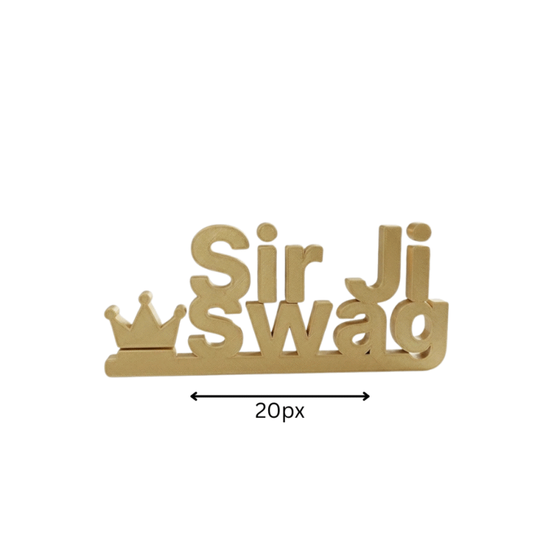 Sir Ji Swag 3D Printed - Image 2