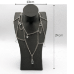 Premium Necklace Display Bust Stand – 3D Printed Jewelry Holder for Dressing Table, Shop & Exhibition Use, Lightweight Durable Plastic Neck Stand, Space Saving Organizer for Chains & Accessories(Black Color) - Image 4