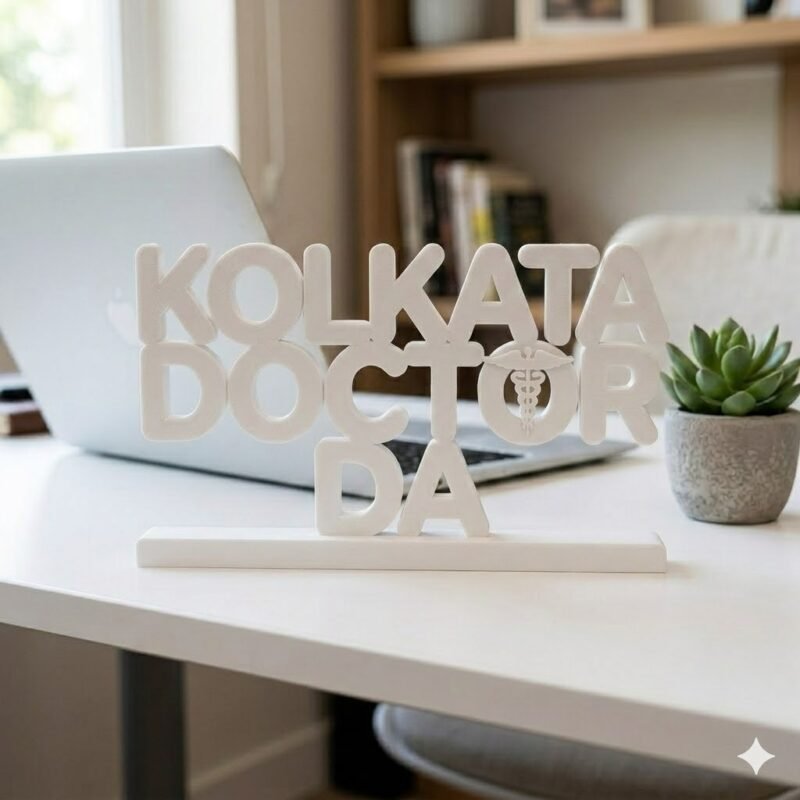 Kolkata Doctor Da 3D Printed Name Stand for Doctor Desk | Personalized Medical Gift India - Image 7