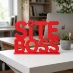 Site Boss 3D Printed Desk Sign for Engineers & Construction Office Decor - Image 4