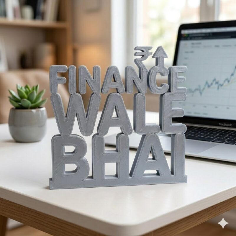 Finance Wale Bhai 3D Printed Desk Name Plate for CA & Finance Professionals - Image 4