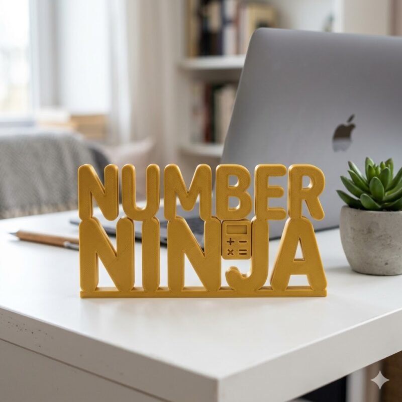 Number Ninja 3D Printed Brain Game Puzzle for Kids & Desk Fun Gift - Image 2