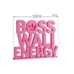 Boss Wali Energy 3D Printed Desk Sign | Office Motivational Decor Gift - Image 4