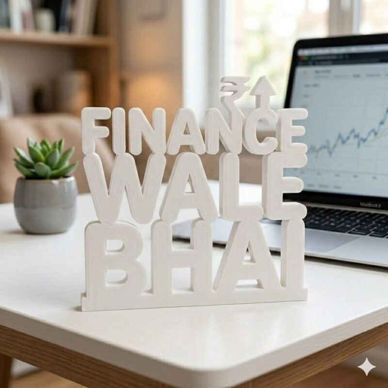Finance Wale Bhai 3D Printed Desk Name Plate for CA & Finance Professionals - Image 3