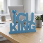 ICU King 3D Printed Doctor Name Plate for Desk | Hospital & Clinic Decor Gift - Image 8
