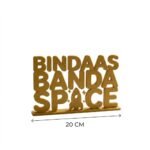 Bindaas Banda Desk Sign 3D Printed Office Gift Decor - Image 4
