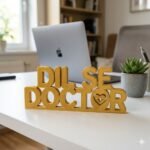 Dil Se Doctor 3D Printed Name Plate for Doctors | Clinic Desk Decor Gift India