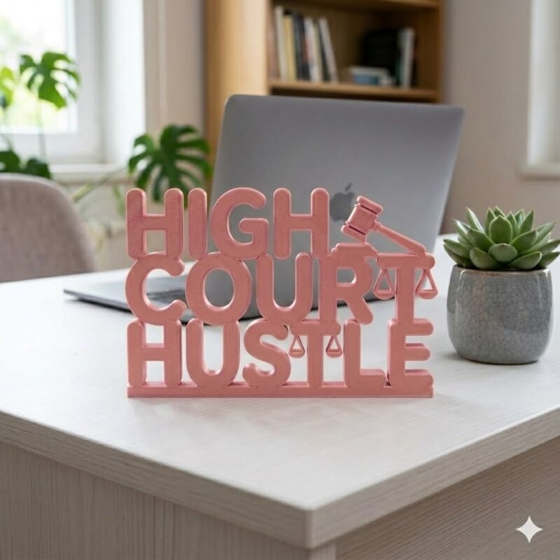 High Court Hustle 3D Printed Lawyer Desk Decor Gift - Image 6