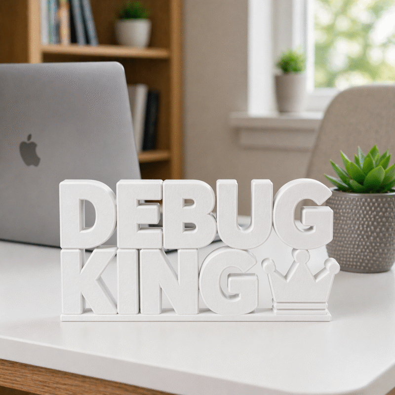 Debug King 3D Printed Desk Sign for Developer Desk Decor - Image 8