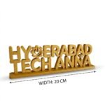 Hyderabad Tech Anna 3D Printed Desk Sign for Office Decor and Tech Gifts - Image 2