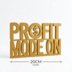 Profit Mode On 3D Printed Desk Sign | Office Decor for Entrepreneurs & Traders - Image 6