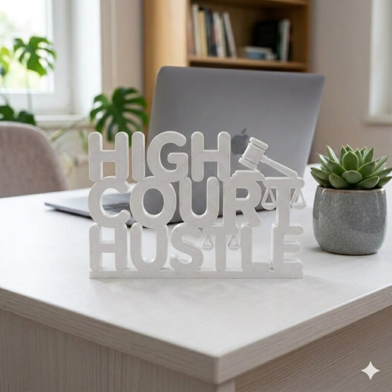 High Court Hustle 3D Printed Lawyer Desk Decor Gift - Image 8
