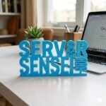 Server Sensei 3D Printed Desk Sign for IT Professionals | Developer Gift