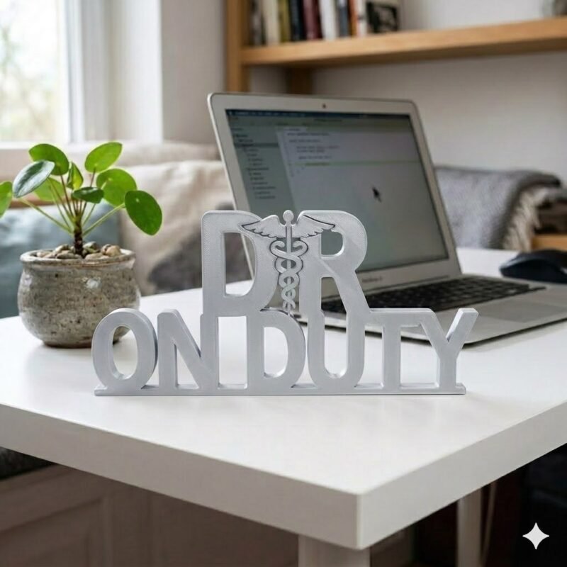 Dr On Duty 3D Printed Doctor Name Plate for Clinic Desk & Hospital Office Decor - Image 6