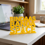Bindaas Banda Desk Sign 3D Printed Office Gift Decor - Image 2