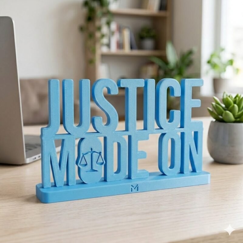 Justice Mode On 3D Printed Desk Decor for Lawyers, Judges & Offices | Unique Legal Gift - Image 4