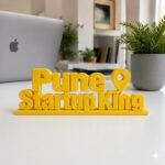 Pune Startup King 3D Printed Desk Sign | Office Decor for Startups & Entrepreneurs