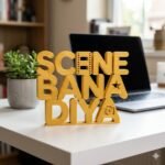 3D Printed Scene Bana Diya Desk Sign | Office Motivation Decor Gift