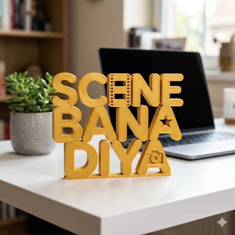 3D Printed Scene Bana Diya Desk Sign | Office Motivation Decor Gift - Image 9
