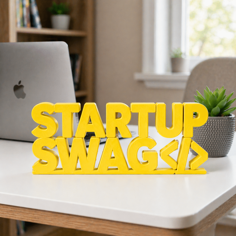 Startup Swag 3D Printed Desk Sign for Office Desk Decor - Image 3