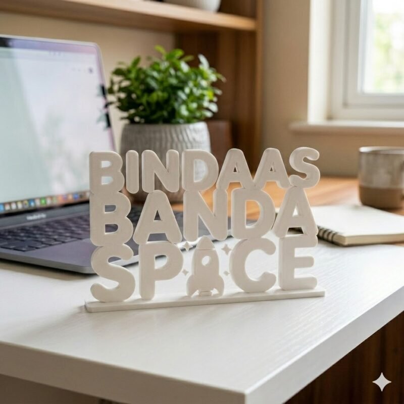Bindaas Banda Desk Sign 3D Printed Office Gift Decor - Image 8