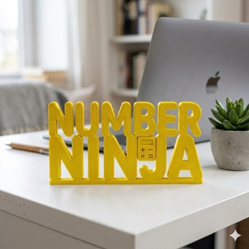 Number Ninja 3D Printed Brain Game Puzzle for Kids & Desk Fun Gift - Image 9