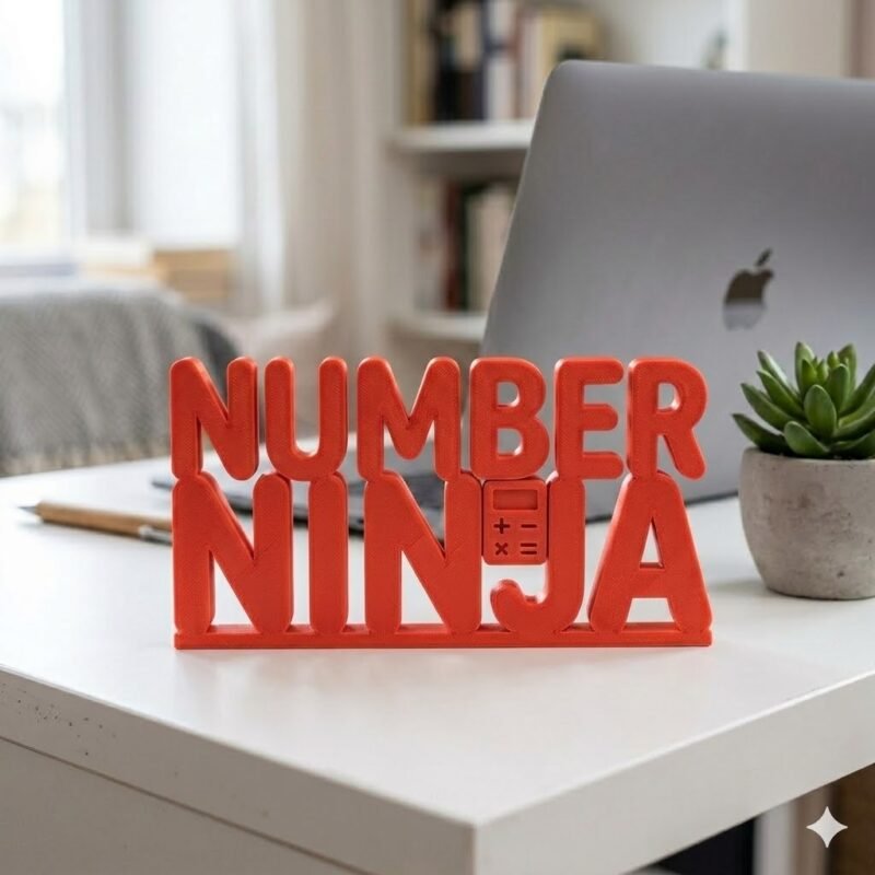 Number Ninja 3D Printed Brain Game Puzzle for Kids & Desk Fun Gift - Image 5