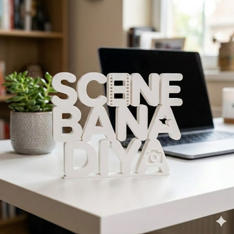 3D Printed Scene Bana Diya Desk Sign | Office Motivation Decor Gift - Image 6