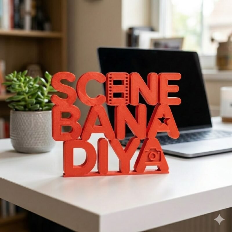 3D Printed Scene Bana Diya Desk Sign | Office Motivation Decor Gift - Image 8