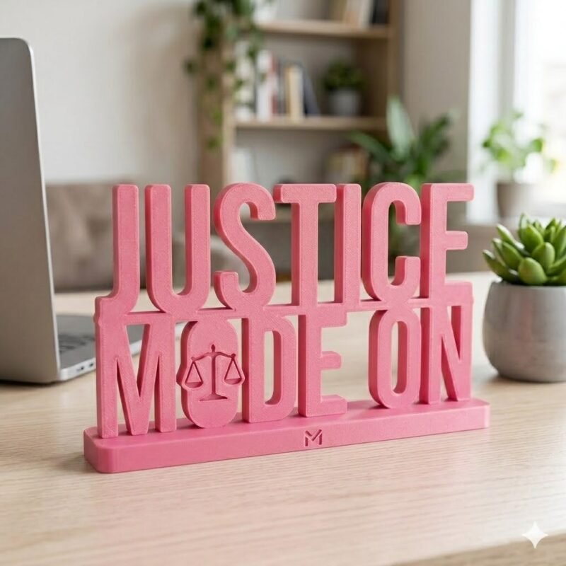 Justice Mode On 3D Printed Desk Decor for Lawyers, Judges & Offices | Unique Legal Gift - Image 7