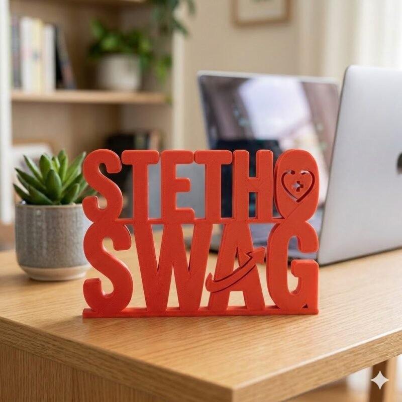 Stetho Swag 3D Printed Medical Desk Name Plate for Doctors Clinics Office Decor Gift - Image 5