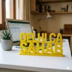 Delhi CA Sahab 3D Printed Name Plate for CA Office | Chartered Accountant Desk Sign Gift - Image 2