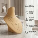 Necklace Display Bust Stand Matte Skin | 3D Printed Jewelry Organizer for Chains & Pendants | Elegant Display Holder for Shop, Home & Dressing Table - Image 4