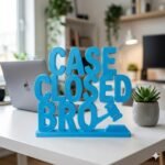 3D Printed Case Closed Bro Desk Gift | Funny Office Decor | Corporate Desk Item - Image 5