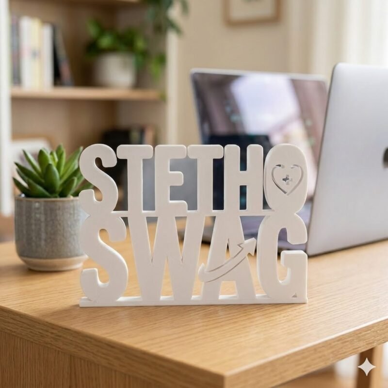Stetho Swag 3D Printed Medical Desk Name Plate for Doctors Clinics Office Decor Gift - Image 3
