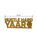 Hustle Hard Yaar 3D Printed Desk Sign | Motivational Office Decor Gift - Image 5