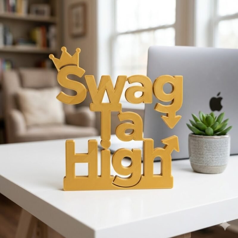 Swag Ta High 3D Printed Name Stand - Image 9
