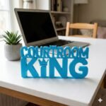 Courtroom King 3D Printed Desk Sign for Lawyers | Legal Office Decor Gift - Image 6