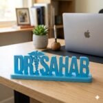 Dr Sahab 3D Printed Name Plate for Clinic, Doctor Desk Sign & Medical Office Decor - Image 5