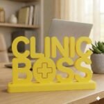 Clinic Boss 3D Printed Desk Name Plate for Doctors & Clinics | Medical Office Decor Gift - Image 2