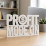 Profit Mode On 3D Printed Desk Sign | Office Decor for Entrepreneurs & Traders - Image 8