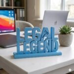 Legal Legend 3D Printed Desk Sign for Lawyers | Office Decor Name Plate - Image 5