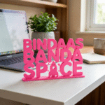 Bindaas Banda Desk Sign 3D Printed Office Gift Decor - Image 3